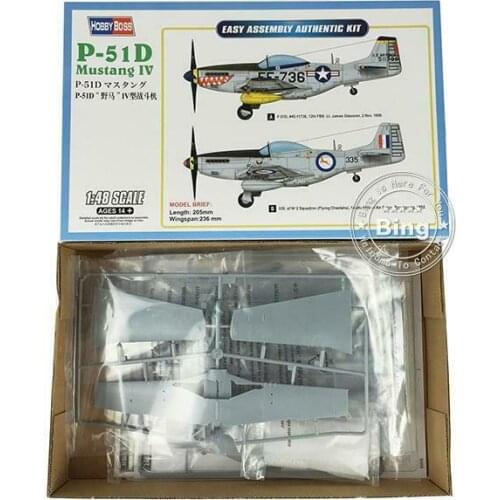 Hobby Boss 85806 1/48 P-51D Mustang IV Fighter Warcraft Plastic Model Kit Plane TH06032-SMT6