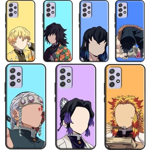 Anime Demon Slayer Rengoku Kyoujurou Case For Samsung A72 A52 A42 A32 A12 A70 A50 A40 A30 A10 A20 S A11 A41 A51 A71 A21S Cover
