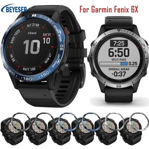 Aluminum Alloy Metal Bezel Ring Case For Garmin Fenix 6X Watch Bezel Styling Frame Case Cover Protection Anti Scratch New