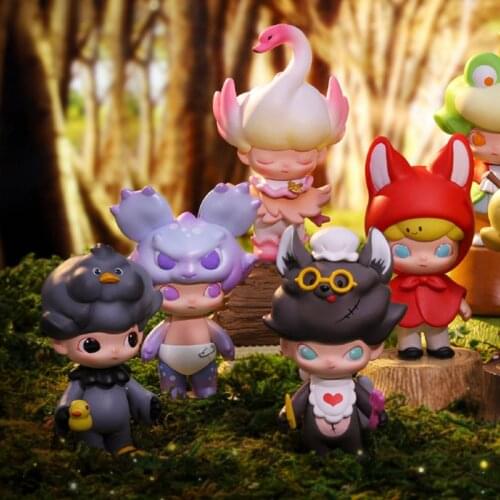 Dimoo Fairy Tale Series Action Figure Doll Toys Dimoo World Blind Box Optional Styles Action Figure Toys Gifts for Kids Girls