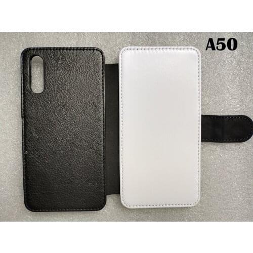 For samsung A50 / A51 / A71 Blank Flip Leather sublimation case + Polyester cloth can printable retail 1pcs