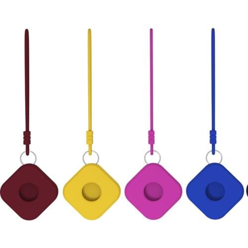 HOJIWI Protective Cover For Aircovered AirTag Case Silicone Protector Bumper Case Compatible with Apple AirTags Hand Strap BA06