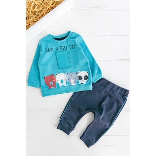 Babymod Baby Boy Suit Figured Double Baby Boy Suit