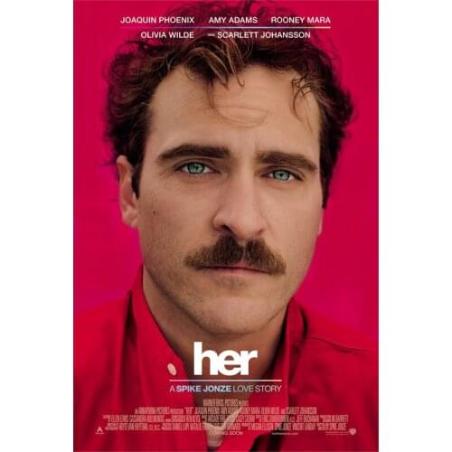 L0105 Her Movie Silk Fabric Poster Art Decor Indoor Painting Gift