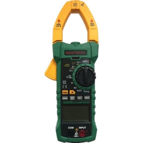 MASTECH MS2015B Auto Range 6000 Counts Digital Clamp Multimeter AC/DC Tester True RMS temperature measurement