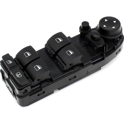 Power Window Lifter Switch Control Replacement Kit Parts Button Black Set Electrical System for BMW 5 Series High With E60 E61