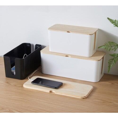 Plastic Wire Storage Box Power Line Storage Cases Junction Box Cable Storage Box Household Necessities Home Decor 3 Sizes