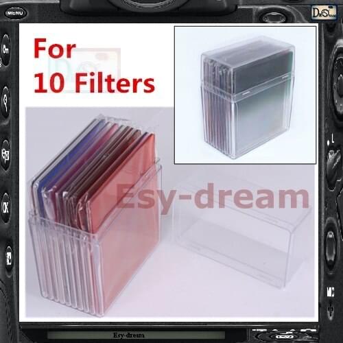 Plastic Filter Storage Holder Container Box Case for 10 Filters Cokin Tianya P Series System PA009
