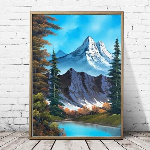 Full Square / Round Drill 5D Diamond Painting Landscape Waterfall Home Decor Gift Cross Stitch Kit Embroidery Mosaic Picture