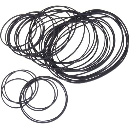 1Pack 30mm to 120mm Dia Engine Drive Belts Black Rubber Small Fine Pulley Pully Belt For DIY Toy Module Car