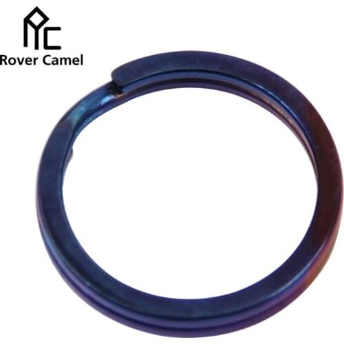 Rover Camel Titanium EDC Key Chain Pure Key Ring Split Ring 5 Pcs/lot colourfull