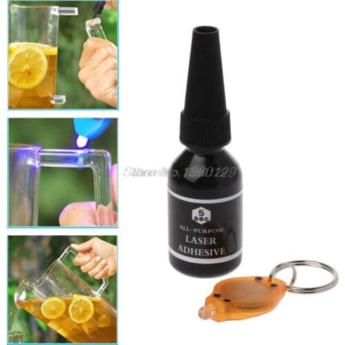 5 Second Fix UV Light Glue 15ml with UV Lamp Strong Bonding For Ceramic Glass Wholesale&DropShip