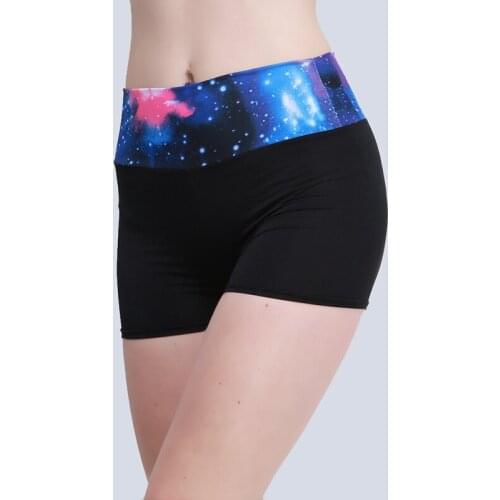 Women Yoga Shorts Sport Patchwork Color Sportswear Tights Fitness Running Jogging Yoga Shorts Female 6 Colors