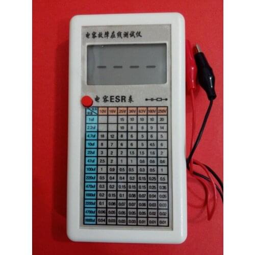 LCD Digital Capacitor ESR Tester Internal Resistance Meter Test In Circuit