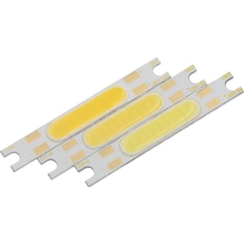 10PCS allcob 50mm 7mm LED COB Strip manufacturer Flip chip High lumen Light Source 3W-5W COB bulb lamp for Wall Lamp