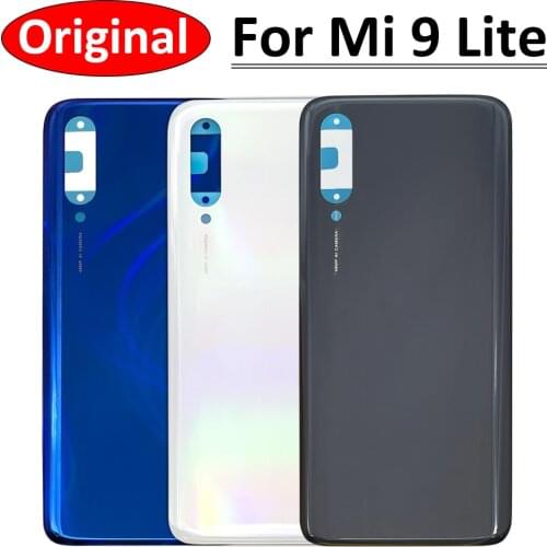 Glass Back Cover Case For Xiaomi Mi9 Mi 9 Lite CC9 CC 9 With Adhesive Sticker Stickers With Logo