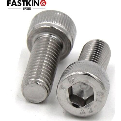 50pc/lot A2 US 6#-32 304 Stainless Steel ANSIB18.3SH Hex Hexagon Socket Cap Allen Head Screw Bolt