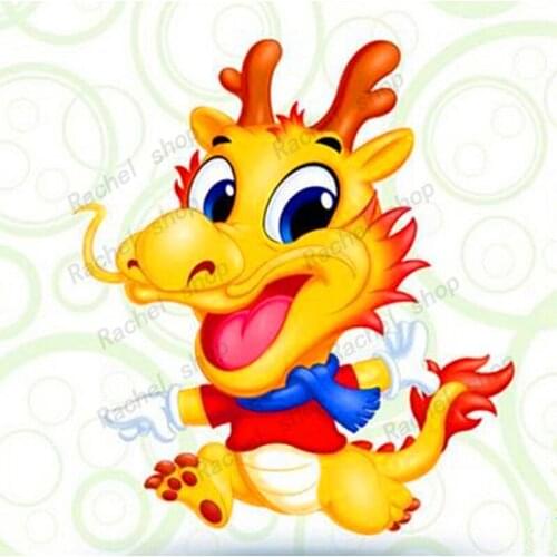 Diamond Embroidery Diy Diamond Painting Cross Stitch Kits Diamond Mosaic Cartoon dragon Full Square Diamond Embroidery DS204