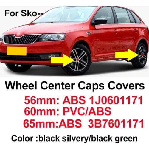 Car Badge 56mm 60mm 65mm Logo ABS/pvc Car Emblem Wheel Hub Cap Covers Wheel Center Cap Badge 5.6CM Label Sticker Black/Green