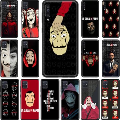 Money Heist House Paper Cover for Samsung Galaxy A51 A71 A21s A31 A12 A41 A11 A02s A42 A01 A21 A91 A32 A52 A72 5G Phone Case