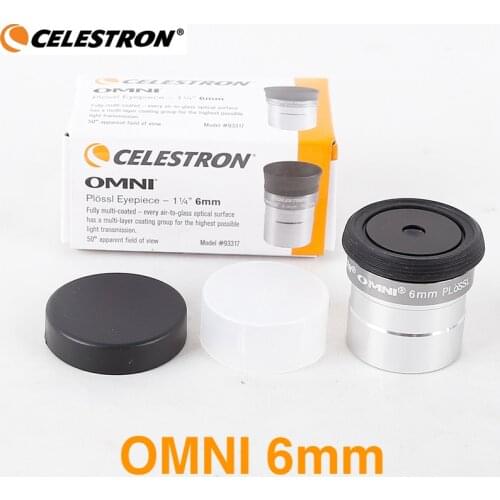 Celestron OMNI 6mm PLOSSL Eyepiece Optical 4-Element 1.25inch Spotting Scopes Telescope Eyepiece Lens