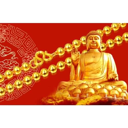 Pure Yellow Gold Smooth Round Beads Chain Necklace/ 999 gold 24K Necklace Chain 11g