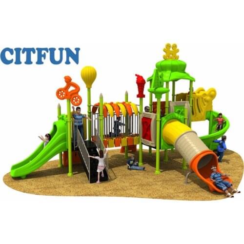 Hot sales Sports Series kids playground equipment,kids climbing Childrens plastic slide Garden slide Amusement Park OP18H-019A