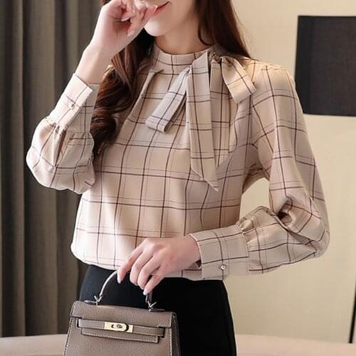 Блузки в клетку Dingaozlz China At AliExpress