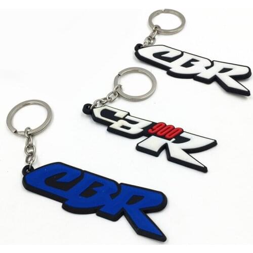 Fashion Motorcycle SOFT RUBBER Key Ring Chain logo For CBR CBR600RR CBR1000RR CBR250 CBR500R CBR900 929 954