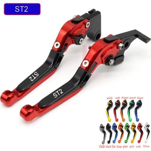 Motorcycle Folding Extendable CNC Moto Adjustable Clutch Brake Levers For Ducati ST2 ST 2 1998-2003