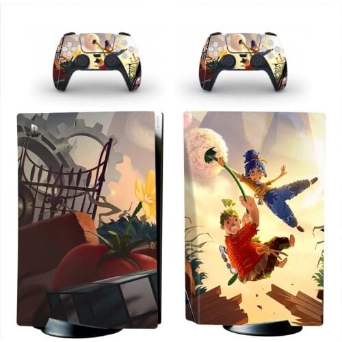 It Takes Two PS5 Standard Disc Edition Skin Decal Cover for PlayStation 5 Console & Controller PS5 Disk Skin Sticker Vinyl