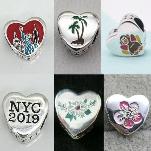New Fashion High Quality Monkey Flower York Liberty Coconut Tree Heart-shaped Beaded Diy Original Female Jewelry Gift