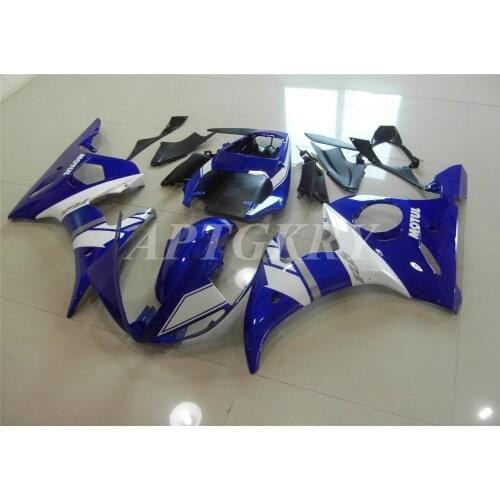 New ABS Plastic Shell Motorcycle Fairing Kits Fit For Yamaha YZF 600 R6 2003 2004 2005 R6 03 04 05 Custom Blue White