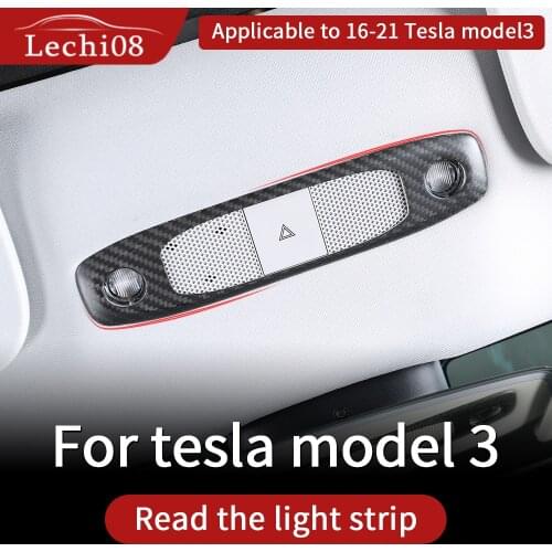 Reading lighting strip for Tesla model 3 accessories/car accessories model 3 tesla three tesla model 3 carbon/accessoires