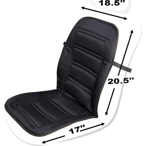 Heated Car Seat Cushion - Auto Seat Cover Warmer Auto Headed With Lumbar Support -Ice Cold Winter Weather Protector Heater Tempe