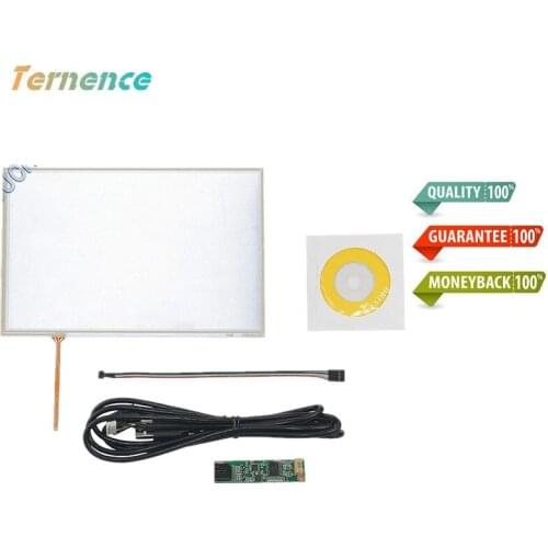 Skylarpu New 10.1inch 4 Wire Resistive Touch Panel USB Controller For N101ICG-L21 LED Screen touch panel Glass Free shipping