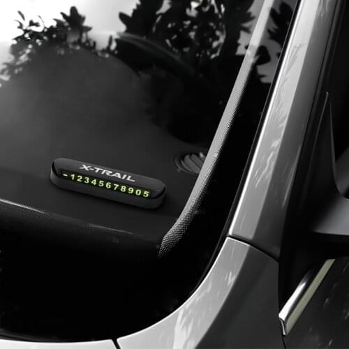 Car Styling Temporary Parking Card Phone Number Plate Park Stop For Nissan X-TRAIL T30 T31 T32 Accessories Car Styling
