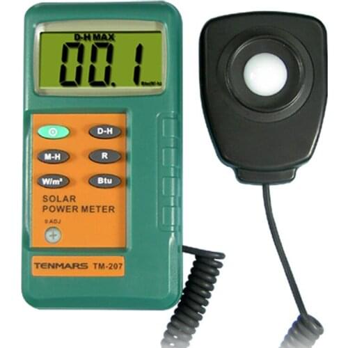 TM-207 Solar Power Meter Solar Irradiance Solar Radiation Tester