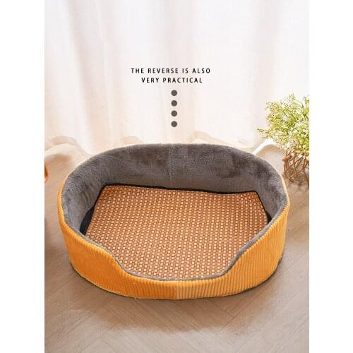 Cat litter Four seasons universal kennel removable and washable summer cat litter small dog dog sofa pet supplies dog bed S M L