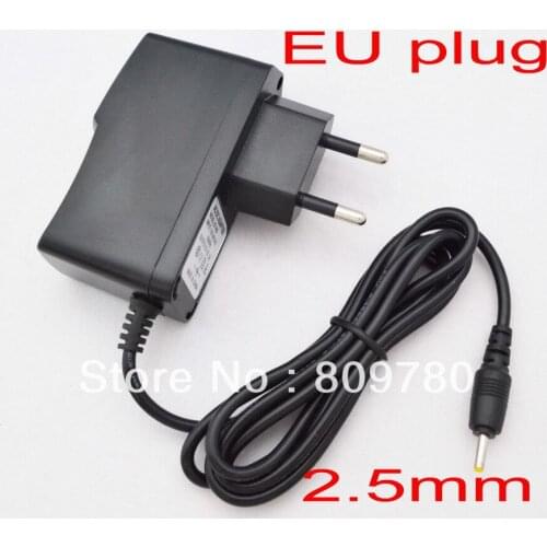 High quality IC version100PCS AC 100V-240V Converter Adapter DC 5V 2A 2000mA Power Supply EU Plug DC 2.5mm x 0.8mm For Tablet PC