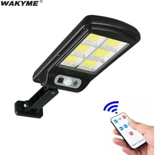 WAKYME Solar LED Light Outdoor Motion Sensor Solar Lamp Garden Street lamp Emergency Security Wall Light with Remote Control
