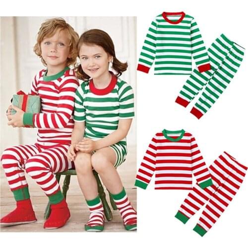 Christmas Baby Clothing Sleepwear Clothes Christmas Outfits Homewear Casual Cotton Pajamas Sets Long Sleeve Shirts Pants 2Pcs