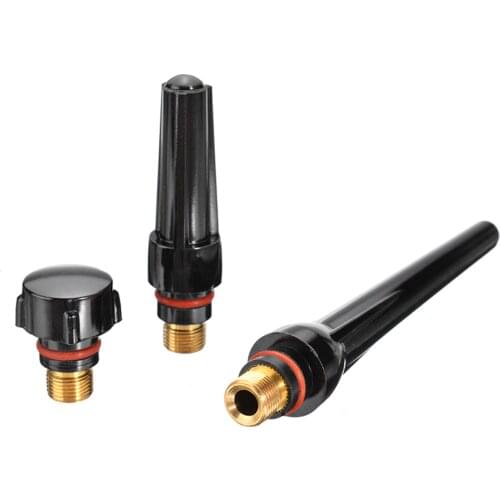 3Pcs/lot Tig Welding Long/Medium/Short Back Cap 57Y02 57Y03 57Y04 For Tig Welding Torches WP-17/18/26 Series