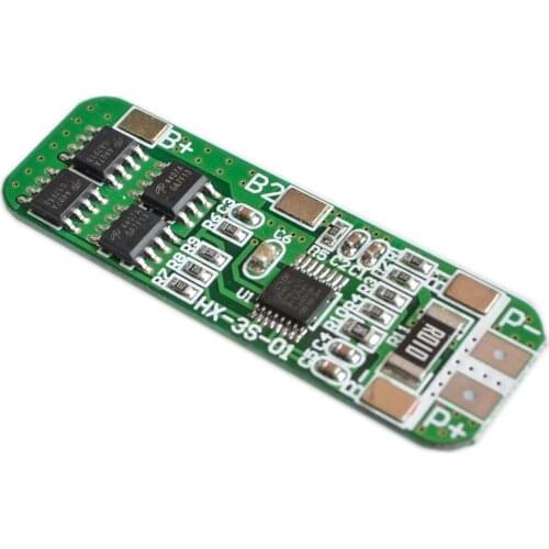 3S 6A Li-ion 12V 18650 BMS PCM battery protection board bms pcm for li-ion lipo battery cell pack