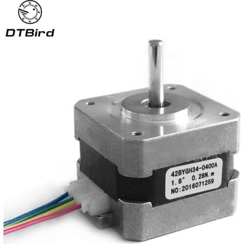 42 step motor NEMA17 42BYGH34 3D Printer Motor 42 Nema 17 Stepper Motor 4-lead 2 phase 28N.cm 0.4A CNC XYZ
