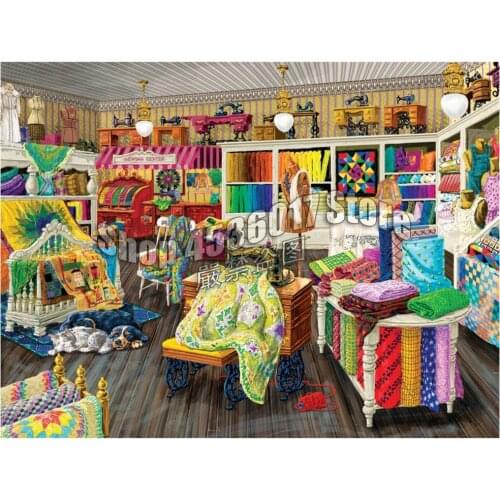 5D DIY Diamond Painting Sewing Store & Quilting Cross Stitch Diamond Embroidery Mosaic Diamonds Wall Stickers Home Decor Gift