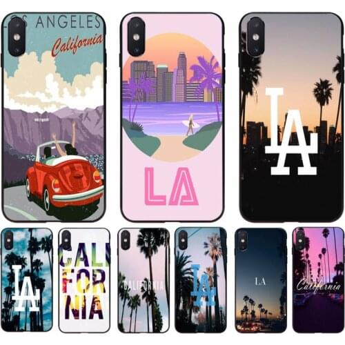Yinuoda Travel Los Angeles California Phone Case Cover For iPhone 11 8 7 6 6S Plus X XS MAX 5 5S SE 2020 XR 11 pro Cover