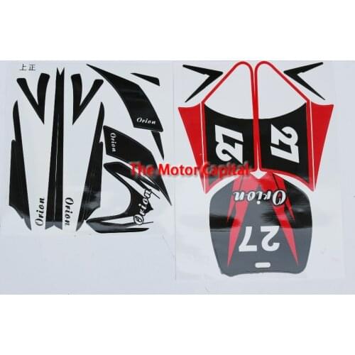 RED 49cc mini Apollo mini bike Decals Stickers mini Bike Decals fit mini Motor FREE SHIPPING