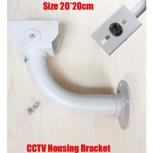 L Type 20cm CCTV Housing Bracket Indoor Outdoor Cable Protection Security Camera Aluminum Alloy Wall Ceiling Mount Stand