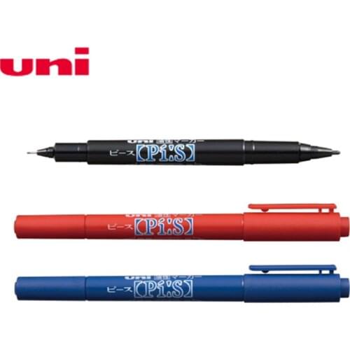 Brand 4 Pieces/Lot Japanese UNI PA-121T Marker Double Headed 0.4MM & 0.9MM